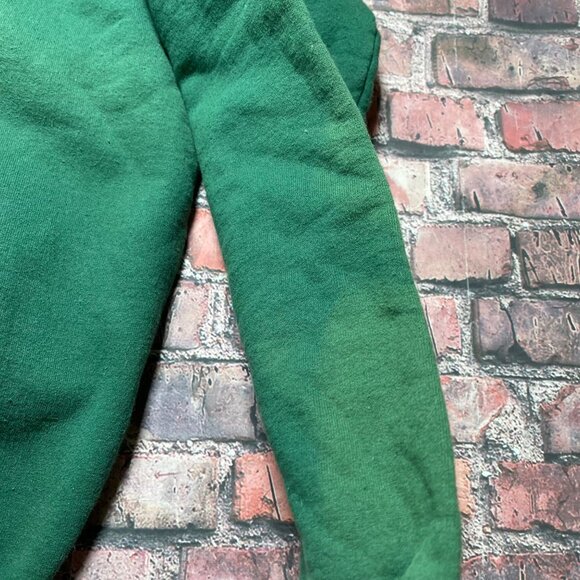 Vintage 90s Bemidji State University Football Sweatshirt Green Size M Beavers - Picture 3 of 6